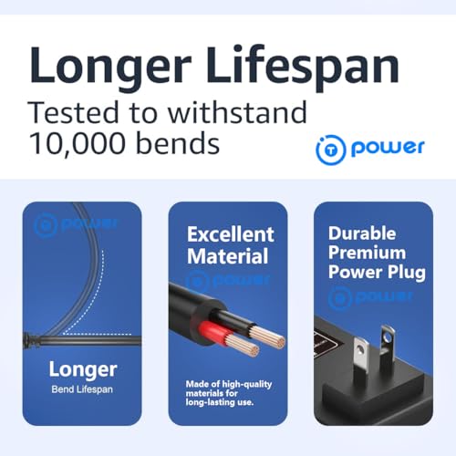 T-Power 19V Charger for Netgear Nighthawk X4 X6 X6S X8 X10 AX8 AX12 AD7200 R9000 AC5300 AX6000 RAX120 Tri-Band Quad-Stream Wi-Fi Router R8500 Power Supply