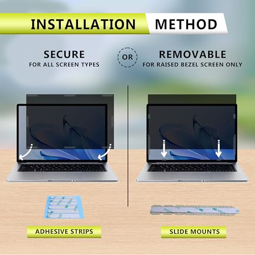 11.6 Inch Laptop Privacy Screen Protector for 16:9 Aspect laptop，11.6" Anti Glare Blue Light Filter Security Shield Compatible with Lenovo Hp Dell Acer Asus Thinkpad Envy Xps with Camera Cover