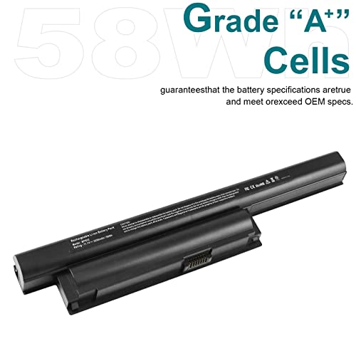Futurebatt 6Cell Laptop Battery for Sony Vaio VGP-BPS22 VGP-BPS22A VGP-BPL22 VGP-BPS22/A VPC-E1Z1E VPC-EA - size: BPS22 12.13 3.15 1.77in
