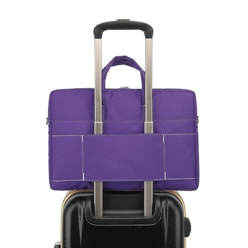 15-15.6 inch Laptop Shoulder Bag, for MacBook Pro 16, Hp Lenovo Dell 14 inch Waterproof Messenger Bag Case Sleeve (purple) - color: Purple, size: 15 inch/15.6 inch