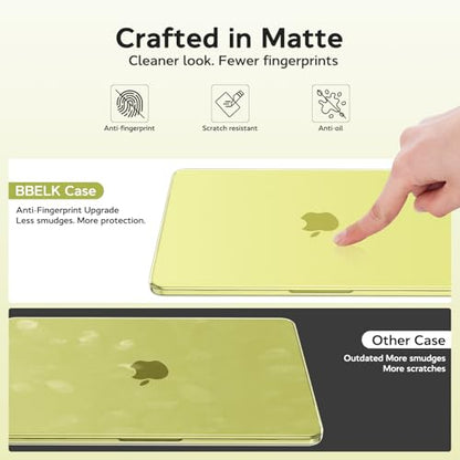B BELK for MacBook Neo Case 13 inch 2026 | (A18 Pro, Model A3404) | 1:1 Precision Fit | Official Citrus Clear | Matte Hard Shell Case | Scratch & Fingerprint Resistant for MacBook Neo 13 inch Case - color: Citrus Clear
