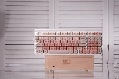 ZORNHER ZH980 Foundation Mechanical Keyboard,95% Pink Creamy Keyboard with Number Pad, Full Size Girly Gaming Keyboard Cute,Jelly MOA Round Profile Keycaps,Creamy Sounding Linear Switches - color: Foundation, size: Creamy Switch