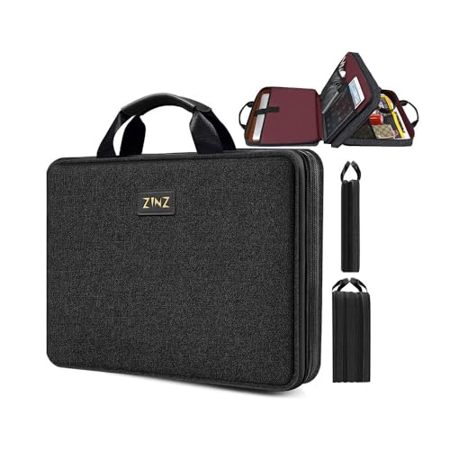 Laptop Case 15 15.6 16 inch Sleeve, Expandable Computer Hand Bag with Multi-pockets Compatible with MacBook Pro 16 inch M4/M3/M2/M1, MacBook Air/Pro 15 inch and 15-16 inch Notebooks，B04K01
