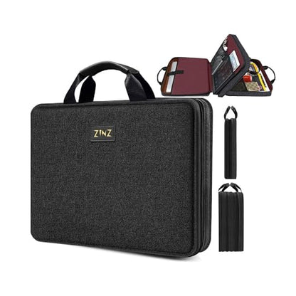 Laptop Case 15 15.6 16 inch Sleeve, Expandable Computer Hand Bag with Multi-pockets Compatible with MacBook Pro 16 inch M4/M3/M2/M1, MacBook Air/Pro 15 inch and 15-16 inch Notebooks，B04K01