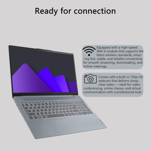 Delca Customized Laptop Made with Lenovo IdeaPad Slim 3i Business Laptop | 15.6" FHD Anti-Glare | Intel 10-core i5-1335U | 16GB DDR5 256GB/512GB/1TB/2TB SSD | Wi-Fi 6 Long Battery Life Win 11
