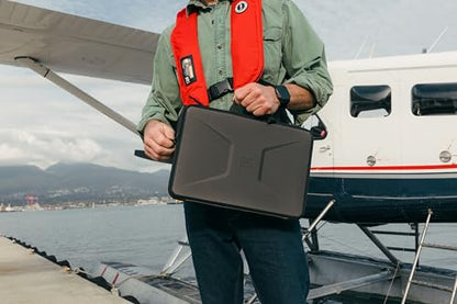 UAG Laptop Sleeve Case, Large Sleeve, Fits Up to 15-16" Laptop, Shockproof Protective Carrying Computer Bag with Carrying Handle and Interior Accessory Pocket, Black - size: Large - Black