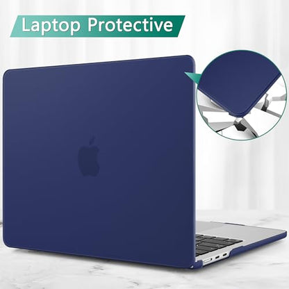 May Chen Case for MacBook Air 13/13.6-inch (M5/M4/M3/M2, 2022-2026 Models A3449 A3240 A3113 A2681), Lightweight | Closes Seamlessly | Ideal for Work Hard Shell Case, Nacy Blue - color: Nacy Blue