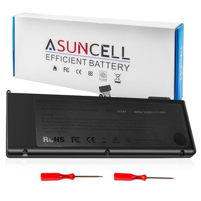 ASUNCELL A1382 A1286 Laptop Battery for 15 inch MacBook Pro 8,2 9,1 MacBook Pro Battery A1286 (Mid 2012 Early 2011 Late 2011) - color: A1382