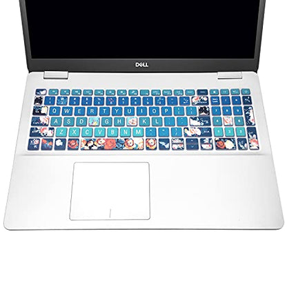 Keyboard Cover Skin for 2021 2020 2019 Dell Inspiron 15 5501 5502 5505 5508 5584 5590 5593 5598 15.6" / Inspiron 15 7000 7590 7591 7501 7506 7706 7790 / Vostro 7590 5590 7500,Rose - color: Rose