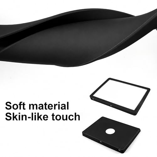 Silicone Cover for Magic Trackpad 2 & USB-C, Anti-Slip Washable Protective Case, Thin Skin Protector for Apple Magic Trackpad - color: black