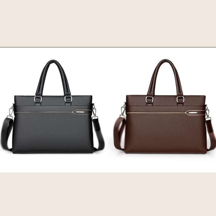 Briefcase Business Document Storage Bag Laptop Protection Handbag Material Organize Pouch Accessories(D) - color: D