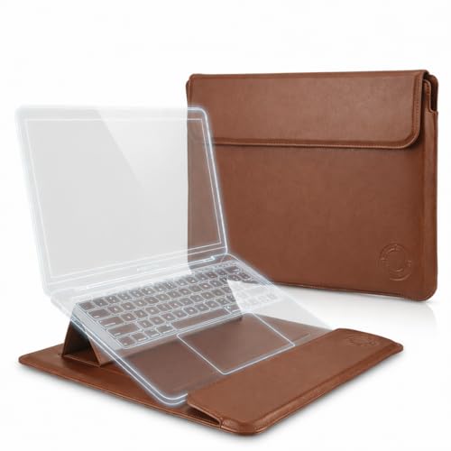 Brown Laptop Sleeve 11-13.3 Inch ONLY MacBook Air 13.3" 13.6" Pro 13.3" A1466 A1932 A2179 A2337 A2681 A3113 Dell XPS 13 HP EliteBook 830 Lenovo Yoga Pro Business, Not for 14-16” - color: Brown, size: Size Small-Med 11-13.3 inch