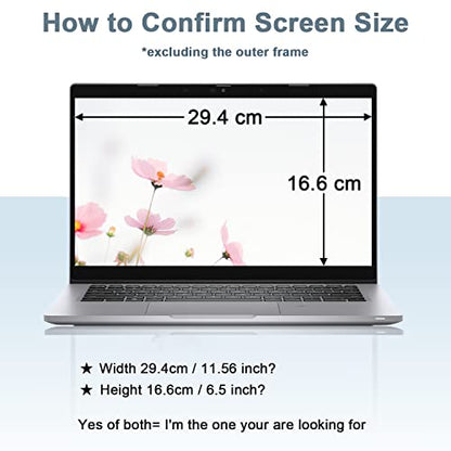 IPROKKO Laptop Privacy Screen 13.3 Inch Compatible With Hp, Dell, Acer, Lenovo, Thinkpad, Samsung, Asus, Sony, Removable 16:9 Aspect Laptop Privacy Shield, Anti Blue Light Glare 13.3 Inch Laptop Priva | Anti Glare & Blue Light Filter, Removable Spy Protec
