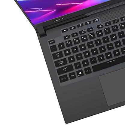 Keyboard Cover for ASUS ROG Strix G15 G513 G533 Gaming Laptop, Black, Silicone, Waterproof and Dustproof, US Keyboard Skin