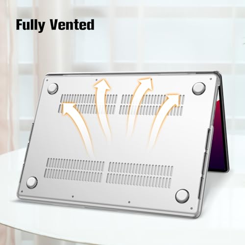 Fintie Hard Shell Case for MacBook Pro 16 Inch, Crystal Clear | A3428 A3429 A3403 A3186 A2991 A2780 A2485(2021-2026), M5/M4/M3/M2/M1 Chip - color: Crystal Clear, size: Pro 16 Inch