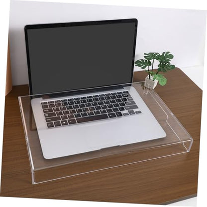 Transparent Keyboard Protector Cover 15.74X10.43X1.57In Waterproof Acrylic Keyboard Dust Cover Versatile Protective Case for Laptop and Mechanical Keyboards - size: 40.00X26.50X4.00CM