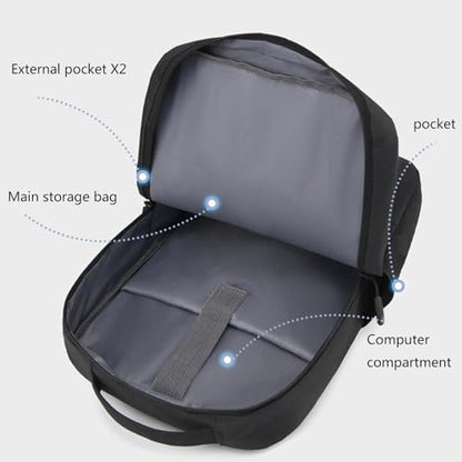 Spacious Business Backpack for Men Large Capacity Laptop Backpack with USB Charging Port for Work and Study