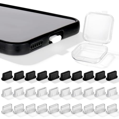 30 Pack USB C Dust Plug, USB C Dust Plug, Silicone Type-c Port Cover Protector Compatible with Phone, Tablet, Laptop, All Devices
