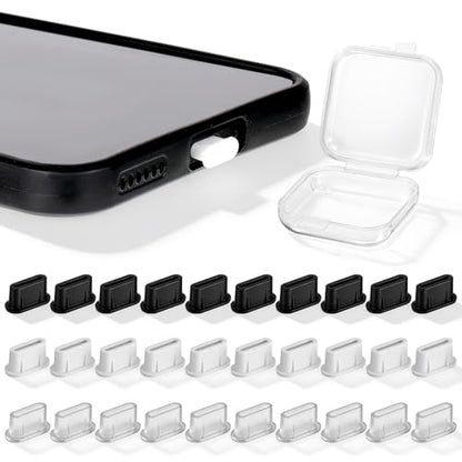 30 Pack USB C Dust Plug, USB C Dust Plug, Silicone Type-c Port Cover Protector Compatible with Phone, Tablet, Laptop, All Devices