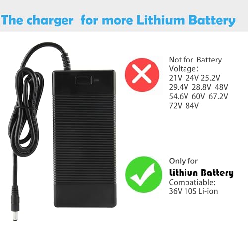 Charger 42vdc Replacement ACDC Charger for 10S 36Voltage Lithium Battery | DC42V Compatible with S2Pro S2Lite S2 KS4 KS4Pro NEX NEX3 NEX5 Max Max3 Max V2