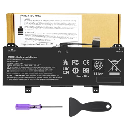 GB02XL GM02XL L42583-002 917725-855 Laptop Battery for HP Chromebook X360 14A 14-DB 11 G8 G7 G1 G2 EE/Chromebook 11A G8 G5 G6 EE/Chromebook 14 G5 14-DB0051CL 14-CA000NA L42583-005 L42550-271 - size: 9.45*2.99*0.2inch