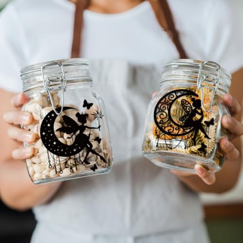 UV DTF Cup Wraps Transfer Stickers Black Fairy Pattern, 10 Sheets Waterproof Custom Vinyl Transfer Sticker 16oz Coffee Glass Cup Tumbler Bottle Mug Decals for Men Women | Waterproof UV DTF Stickers, Custom Vinyl Decals for 16oz Coffee Cups Tumblers Bottle