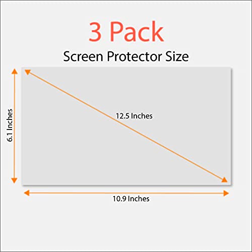 Anti-Glare and Anti Finger Print Screen Protector (3 Pack) for 12.5 Inches Laptop - color: 12.5" Screen Protector