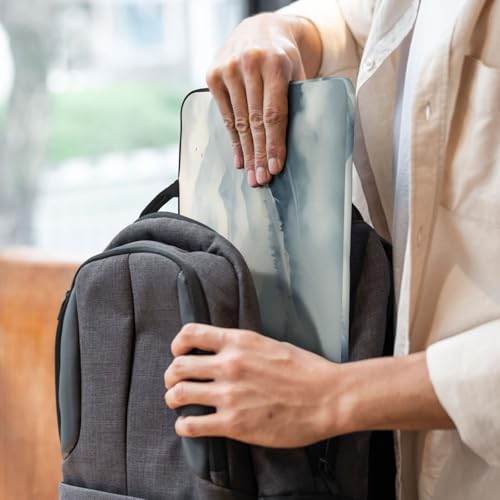 Ink Mountains and Rivers 14 Inch Laptop Sleeve Case，Handheld Waterproof/Shockproof Computer Carrying Bag Suitable for Daily Travel/Tourism/Business Trips, etc - color: Ink Mountains And Rivers