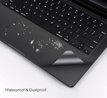 Palm Rest Cover Skin Compatible with 2026 2025-2023 MacBook Pro 14" M5 M4 M3 A3427 A3426 A3112 A3401 A3185 A2992 A2918 Trackpad Protector Touch Pad Cover Skin, Macbook Pro 14" Accessories, Space Black - size: 2023+ MacBook Pro 14" M4 M3(Black)