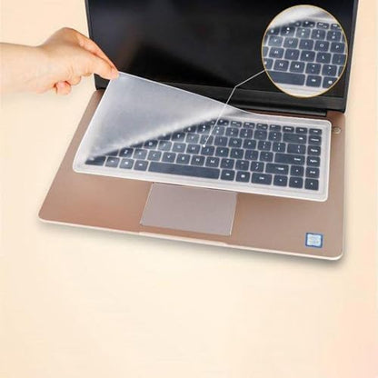 Leadigol 5 PCS Universal Keyboard Protector Cover Skin, Silicone Waterproof Dustproof Keyboard Protector Skin 10-17inch for Laptop Notebook(S) - size: S