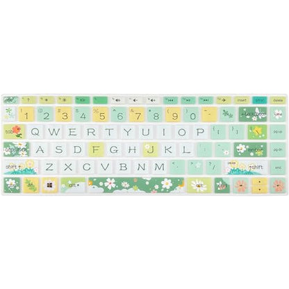 Keyboard Cover for HP 14" Laptop/HP Pavilion x360 14M-BA/CD 14M-DH 14-BF 14-cm 14-CF 14-DF 14-dk 14-DS 14-dq 14-FQ Series, 14-dq0020nr/dq0030nr, 14-fq1025nr/fq0033dx, Spring Flowers - color: Spring Flowers