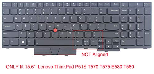 YYubao Ultra Thin Clear Keyboard Cover Skin Protector Compatible with 15.6 inch Lenovo ThinkPad P51S T570 T575 E580 T580 Laptop (NOT Compatible for 15.6" ThinkPad P50 P50s P51) - color: Compatible for ThinkPad P51S T570 T575 E580 T580