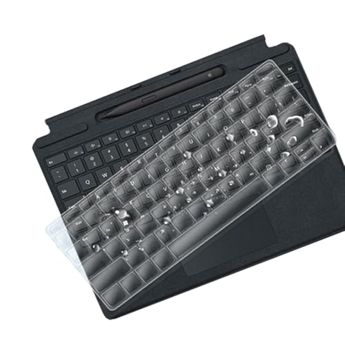 Ultra Thin Keyboard Skin Cover Protector Compatible for 2024 Surface Pro Flex Keyboard, US Keyboard Layout (TPU) (Clear) - size: Compatible for 2024 Surface Pro Flex Keyboard