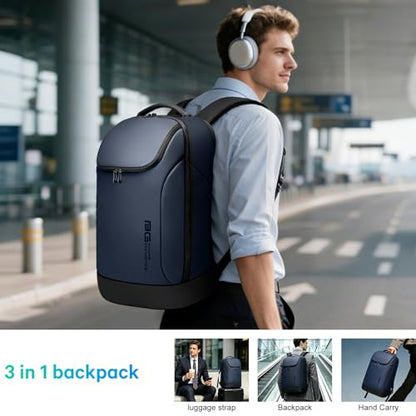 FUTURE AESTHETICS Business Smart Backpack Waterproof for women,men,Fight Approved Durable Backpack suitable as overnight and travel backpack (Blue) - color: Blue