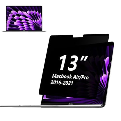 Adeway Privacy Screen for Macbook Pro 13 Inch (2016-2022, M1, M2) | Macbook Air 13 in (2018-2021, M1) | Anti-spy, Blue Light Reduction & Anti-Glare | Ideal for Office and Travel Use - size: MacBook Air/Pro 13 Inch (2016-2022)