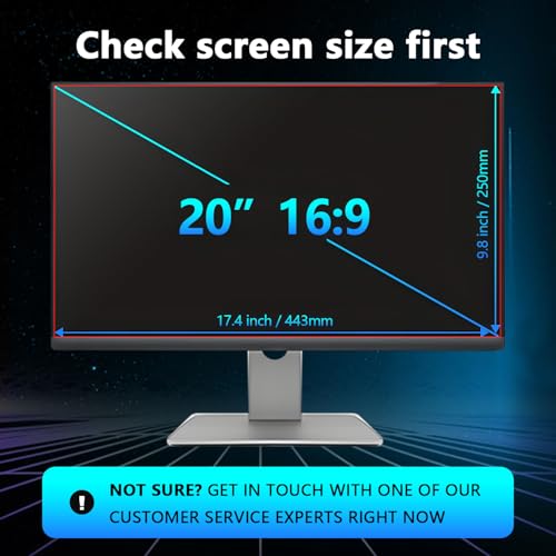 【5 Pack】 23-Inch Computer Privacy Screen Filter for 16:9 Widescreen Monitors–Anti-Spy,Anti-Glare,Anti-Scratch Screen Protector for Dell,Samsung,LG,HP,Acer,AOC & More-Easy Installation - color: [5 Pack], size: 23''Computer Privacy Screen(16:9)