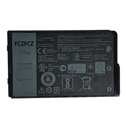 J7HTX Battery 34Wh 4342mAh 02JT7D 7XNTR FH8RW J82G5 7.6V 4-Cell | Replacement for Dell Latitude 7202 7212 Rugged Extreme / Latitude 7220 Rugged Extreme Series 451-BCDH - size: 6.31*4.34*1.17 inch J7HTX