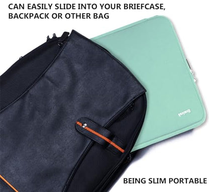 Laptop Case 14 inch, Durable Shockproof Protective Computer Cover Flip Case Briefcase Carrying Bag Compatible with 14" HP, Lenovo, Asus, Acer, Notebook, Chromebook Computer, Light Blue - color: Light Blue, size: 14 Inch