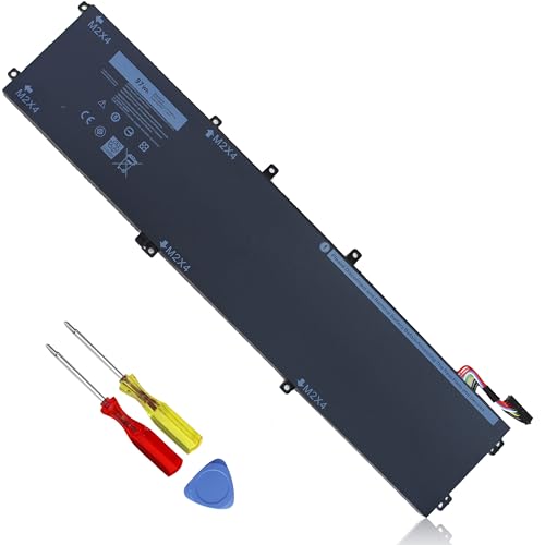 97WH 6GTPY Battery for Dell XPS 15 9560 9570 9550 7590 P56F P56F001 P56F002 Precision 5510 5520 5530 5540 M5520 M5510 Replacement,Vostro 7500 7590,GPM03 5XJ28 05XJ28 M2X4 5D91C 451-BBYB-TM 1P6KD 4GVGH - size: 6GTPY