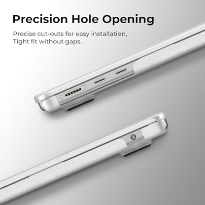 BlueSwan Flexible Case for MacBook Air 13 inch, M5 M4 M3 M2 2026-2022 | Anti-Scratch Protective Laptop Cover with Grippy Matte Texture, Seamless Fit and Lightweiht, Frosted White - color: Frosted White, size: Air 13.6-inch (2026-2022)
