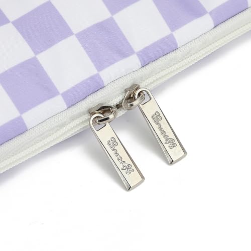 canvaslife 13.3-inch Notebook Computer, Shockproof, Waterproof and Protective Travel Notebook Computer case, Suitable for 13-13.3-inch Notebook Computer Cases (Purple Checker) - color: Purple Checker, size: 13 inch/13.3 inch