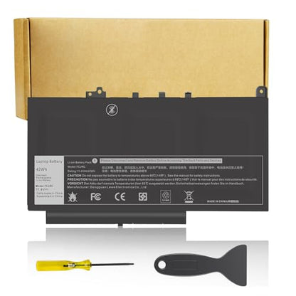 Futurebatt 7CJRC Laptop Battery for Dell Latitude 7470 7270 E7470 E7270 Battery 7CJRC KNM09 0KNM09 21X15 021X15 TX283 0TX283 - size: 7CJRC 9.88 4.72 1.30in