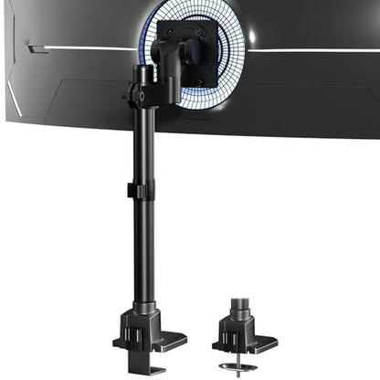 Monitor-Arm Ultrawide Heavy Duty 24-57'' - Aluminum Single Monitor Mount Holds up to 59.4lbs, Adjustable Desk Mount Stand, VESA 75/100 mm, Black - size: Standard