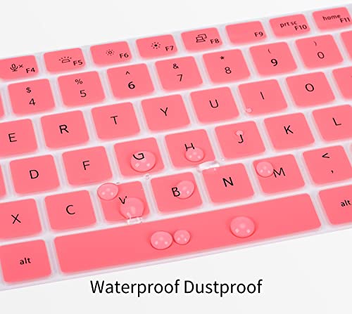 Keyboard Cover for Dell Latitude 3550 5550 3540 5540 5520 5521 5530 5531 15.6 & Dell Precision 3590 3591 3580 3581 3570 3571 3560 3561 15.6", Precision 16 17 7670 7680 7770 7780 Protector Skin, Pink - color: Pink