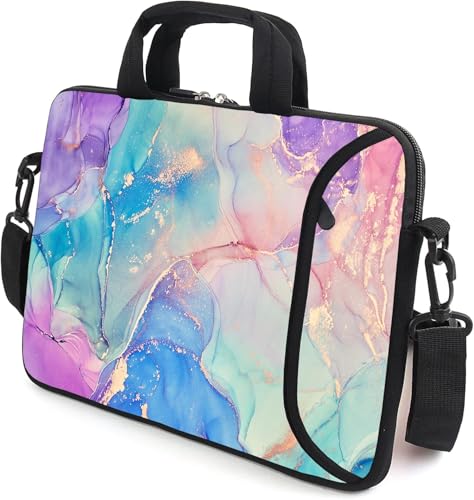 15" laptop sleeve laptop bag chromebook case adjustable shoulder strap with handle accessory pocket for men women (RYD-15-10) - color: Ryd-15-10