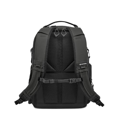 WANDRD PRVKE Zip 21L V4 Camera Backpack – Weatherproof Travel Bag with Laptop Sleeve, Expandable Rolltop and Quick Side Access - color: Black, size: 21L (Bag Only), style: Zip