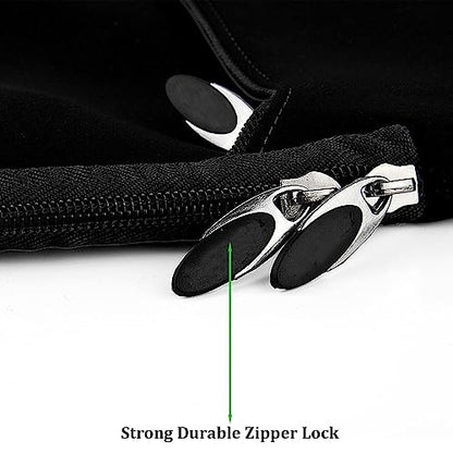 Sleek Stylish 15 inch Laptop Sleeve Bag with Front Accessory Pocket, Water Resistant Sleeve Bag Portable Cover for MacBook, HP, Lenovo, Dell, ASUS Laptops