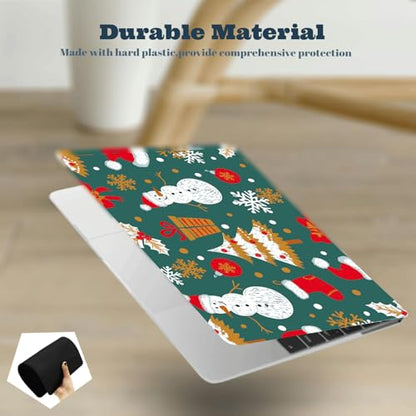 Laptop Shell for MacBook Air 11 inch Case 2015 2014 2013 2012 2011 2010 Release Model A1465 A1370,Air 11.6" Snap on Protective Laptop Hard Case & Keyboard Cover,Christmas Snowman - color: Christmas Snowman, size: Air 11" 2010-2015(A1370/A1465)