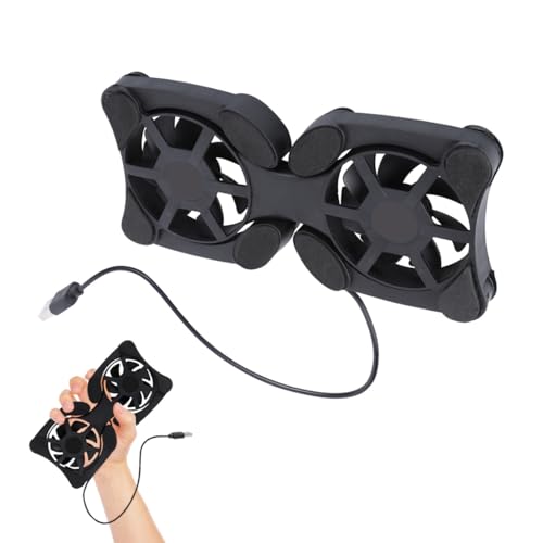 OSALADI Portable Foldable Laptop Cooler Fans USB Powered Notebook Cooling Mat Lightweight Space-Saving Design - Pads for Enhanced Stability Energy Efficient Heat Dissipation