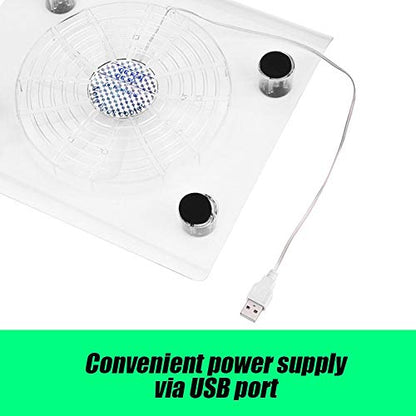 FOSA Cooling Pad for //Laptop, Ultra Quiet Cooler Stand with LED RGB Lights, Light Weight Gaming Cooling Stand Cooling Base for , , Notebook